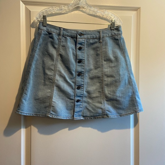 Massimo Dresses & Skirts - Massimo Denim pale Blue A-Line Mini Skirt Casual
